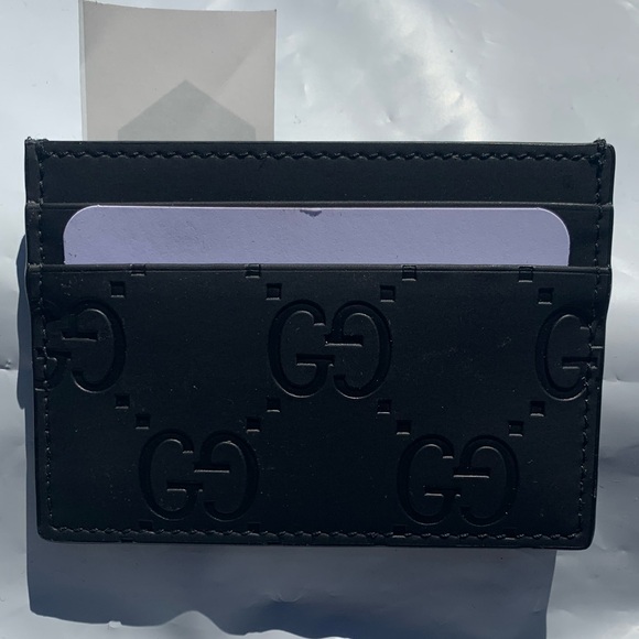 GG RUBBER-EFFECT CARD CASE - Picture 5 of 5